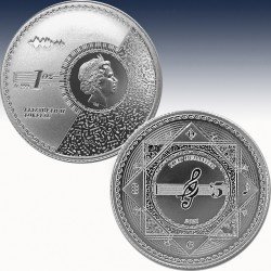1 x 1 oz Silbermünze Tokelau 5$...