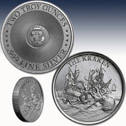 1 x 2 Oz Silverround Intaglio Mint...