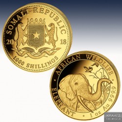 1 x 1 oz Goldmünze 1.000 SH Somalia...