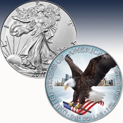 1 x 1 oz Silbermünze 1$ USA "American...