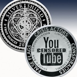 1 x 2 oz Silverround Silver Shield...