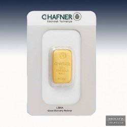 1 x 250 Gramm Goldbarren C.Hafner...