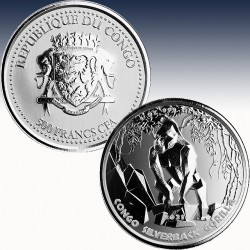 1 x 500 CFA Silbermünze Republik...