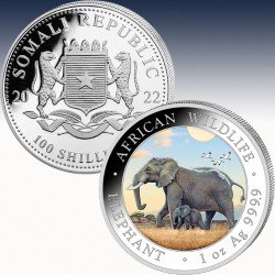 1 x 1 Oz Silbermünze 100 SH "Somalia...