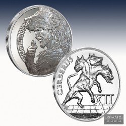 1 x 1 Oz Silverround "The 12 Labors...