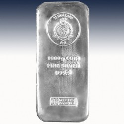 1 x 1000g Silber Münzbarren 75 $ Niue...
