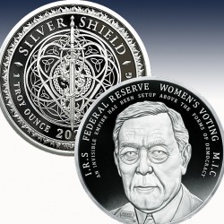 1 x 1 oz Silverround Silver Shield...