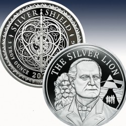 1 x 1 oz Silverround Silver Shield...