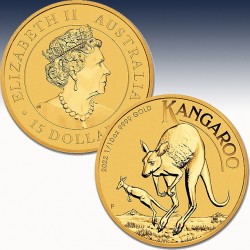1 x 1/10 Oz Gold 15$ Australien...