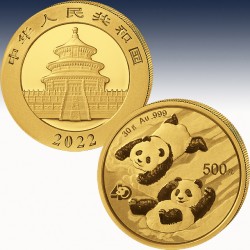 1 x 30 Gramm Gold 500 Yuan China...