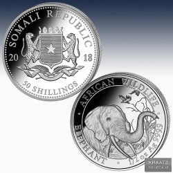1 x 2 oz Silbermünze 500 SH Somalia...