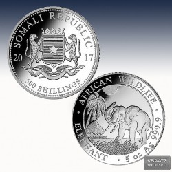 1 x 5 oz Silbermünze 500 SH Somalia...