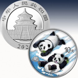 1 x 30g Silber 10 Yuan "40 Jahre...