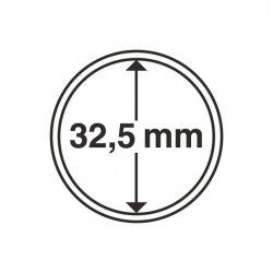 1 x Münzkapsel 32,5 mm u.a. für Lunar...