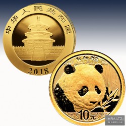 1 x 1 Gramm Gold 10 Yuan "China Panda...