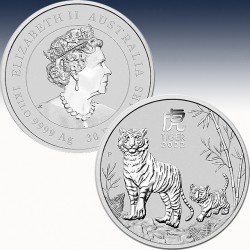 1 x 1 Kg Silbermünze 30$ Australien...