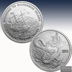 1 x 1 Oz Silver Round Silverbug...