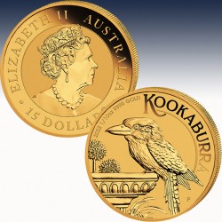 1 x 1/10 oz Goldmünze 15$ Australien...