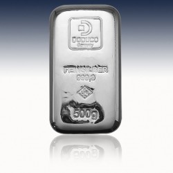 1 x 500 Gramm Silberbarren DODUCO/LEV...