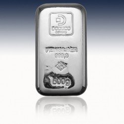 1 x 500 Gramm Silberbarren DODUCO/LEV...