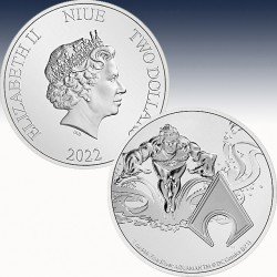 1 x 1 Unze Silbermünze 1$ Niue "DC...