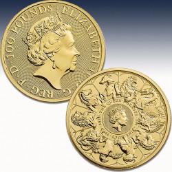 1 x 1 Oz Gold 100 GBP Vereinigtes...