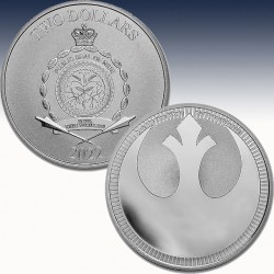 1 x 1 Unze Silbermünze 2$ Niue "Star...