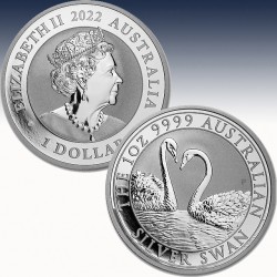 1 x 1oz Silbermünze 1 $ Australien...