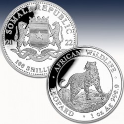 1 x 1 oz Silber 100 Sh Somalia...