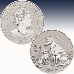 1 x 2 oz Silbermünze 2$ Australien...