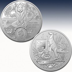 1 x 1 Silbermünze 1$ Australien "RAM...