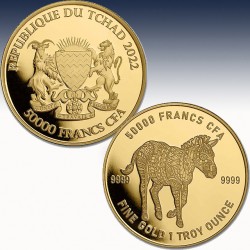 1 x 1 oz Goldmünze 50.000 Franca CFA...