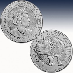 1 x 1 oz Silber £1 St. Helena "India...