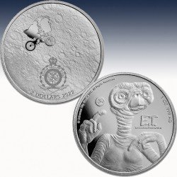1 x 1 Unze Silbermünze 2$ Niue "E.T....