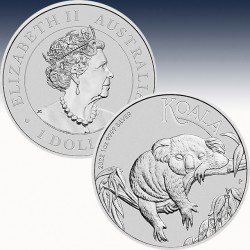 1 x 1 Kg Silbermünze 30$ Australien...