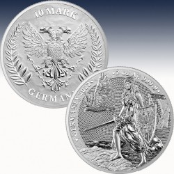 1 x 2 Oz Silber 10 Mark Germania Mint...