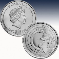1 x 1oz Silbermünze 5$ Samoa "Looney...