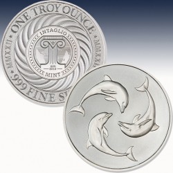 1 x 1 Oz Silver Round Intaglio Mint...