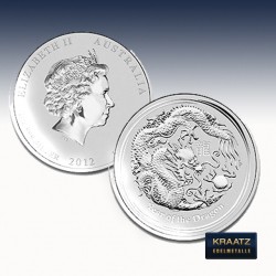 1 x 5 oz Silber 8$ Australien "Lunar...