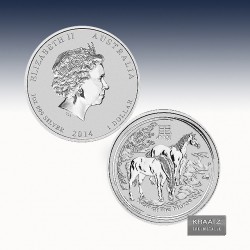 1 x 1 Oz Silber 1$ Australien "Lunar...