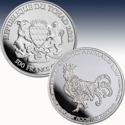 1 x 1 oz Silbermünze 500 France...
