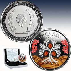 1 x 1 oz Silbermünzen 2$ Grenada...