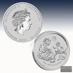 1 x 1/2 oz Silber 0,5$ Australien...