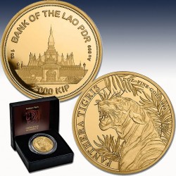 1 x 1 oz Goldmünze 2000 KIP "Laos...