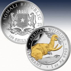 1 x 1 Oz Silbermünze 100 SH "Somalia...