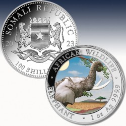 1 x 1 oz Silbermünze 100 SH Somalia...
