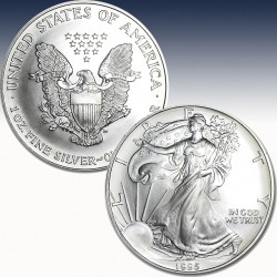 1 x 1 Oz Silbermünze 1$ USA "American...