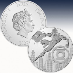 1 x 1 Unze Silbermünze 1$ Niue "DC...