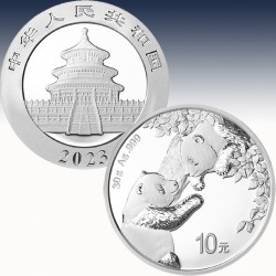 1 x 30 Gramm Silbermünze 10 Yuan...