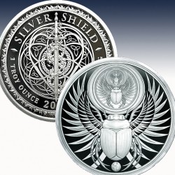 1 x 1 oz Silverround Silver Shield...